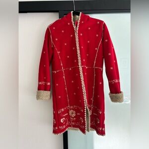 Gap Kids Red Suede Jacket - size 14/16 - EUC